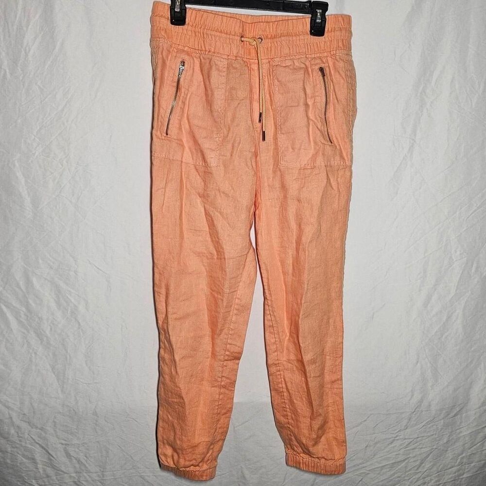 athleta peach salmon colored athletic women's  joggers